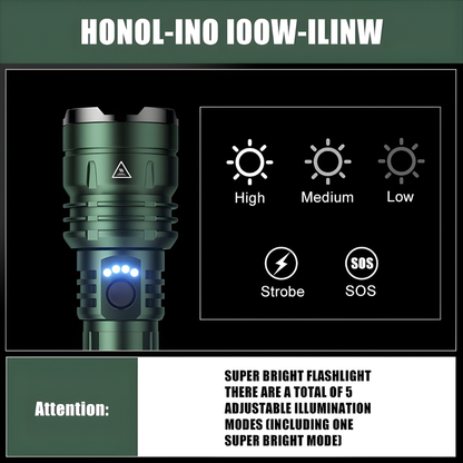 The Brightest "Illegal" LED Flashlight